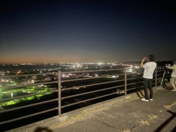 刑部岬　秋の夕景・夜景