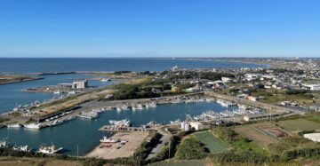 刑部岬に至る町道の草刈！