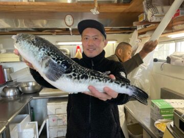 飯岡港　新年1月3日のトラフグ釣り！