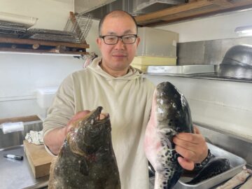 飯岡港大幸丸に乗船した池田さん、トラフグ2匹釣る！